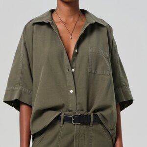 NWT Citizens of Humanity Claire Origami Shirt In Dogwood